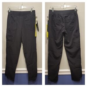 PXS NWT Black Urbane ICON Collection Women's Cargo Scrub Pants 4-way Stretch